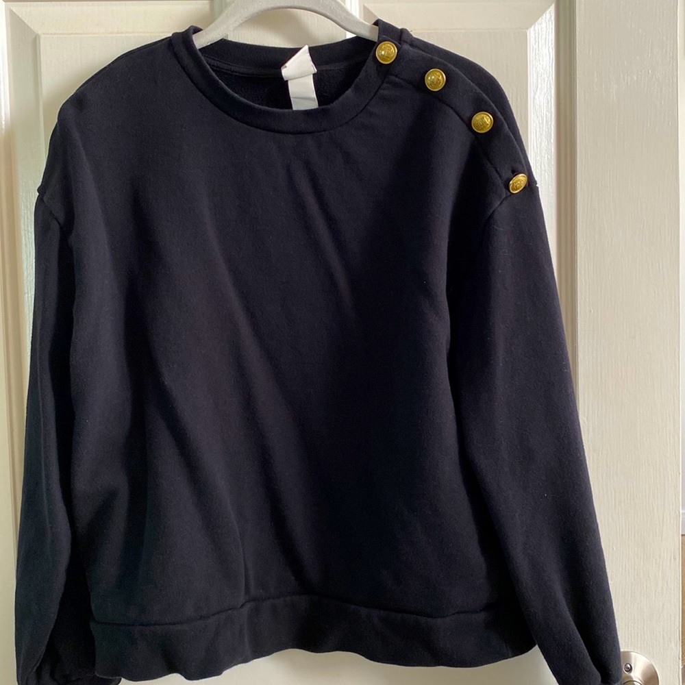 H&M sweater with gold button details size Medium
